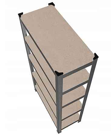 Стелаж металевий 222x110x50, 6 полиць (сірий) Київ