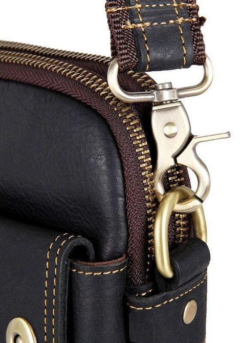 Сумка мужская Vintage 14408 Черная Киев - изображение 8