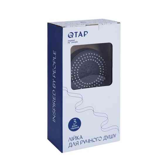 Лейка для ручного душа Qtap Rucni D 130 мм круглая QTRUC125BLM45951 Black Matt Харьков
