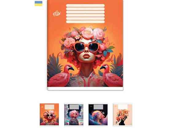 Зошит в лінію 48арк. 15шт/уп ТВ-14 Портрети ТМ BRISK Київ