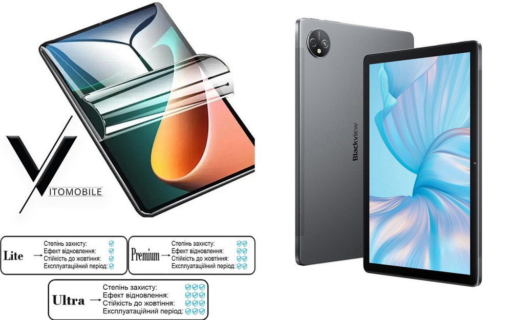 Полиуретановая пленка HyperClear Guard для Blackview Tab 8, Tab 8E Киев - изображение 1