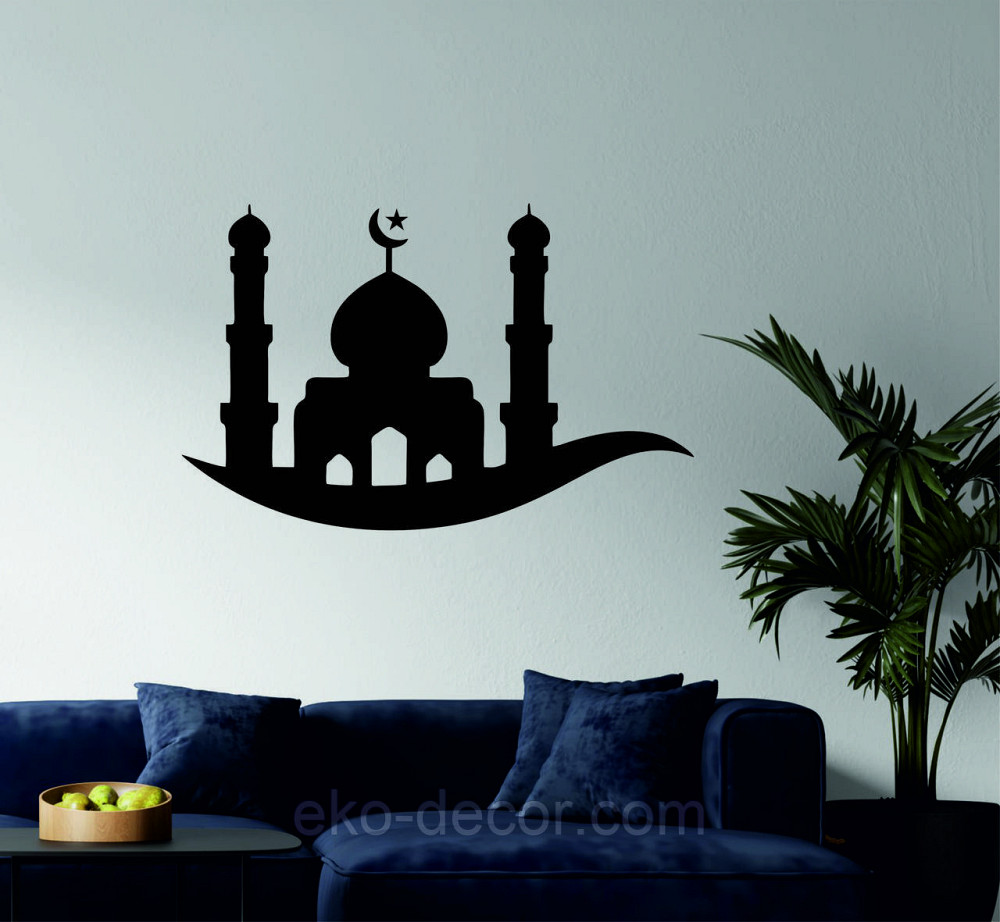 Декоративне настінне Панно «Іслам» Декор на стіну 90*58 см, Чорний Київ - фото 4