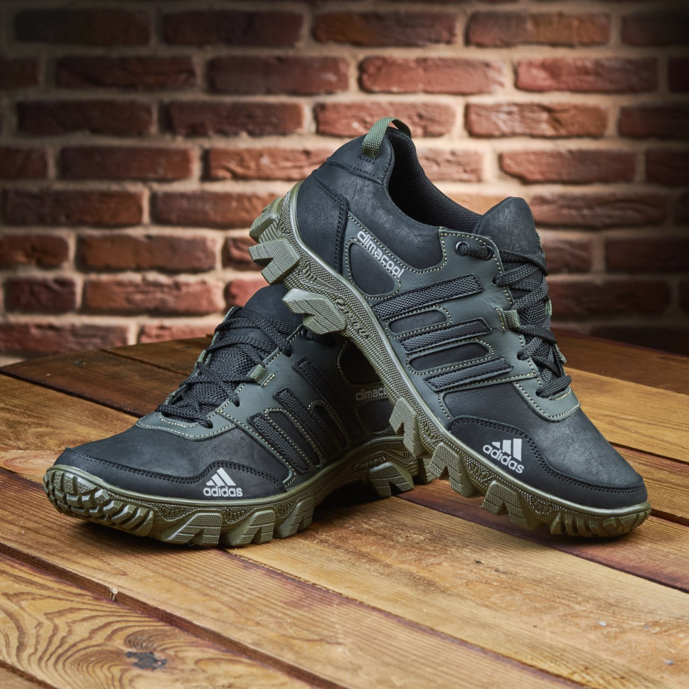 Чоловічі шкіряні кросівки Весна-осінь A 30 ч- Олива Харьков - изображение 8