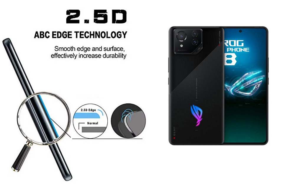 Защитное стекло ArmorGlass для ASUS ROG Phone 8, ROG Phone 8 Pro – устойчивое к царапинам и ударам Киев - изображение 2