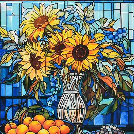 Алмазна мозаїка "Сонце у вазі" DEEX16294 не повна викладка 30х30 см Вінниця