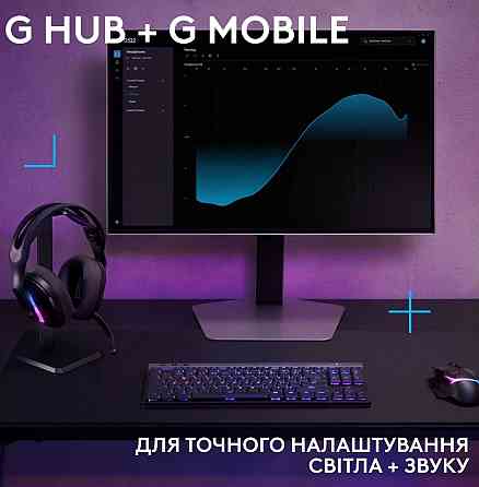 Ігрові навушники Logitech G522 Lightspeed Black Київ