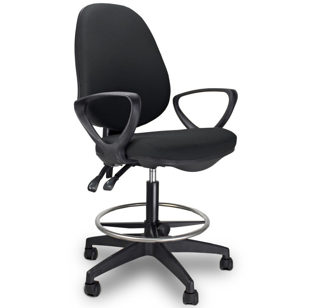 Крісло офісне комп'ютерне JustSit Argo Ring тканина робоче для комп'ютера, офісу Б5690чор Київ - фото 1