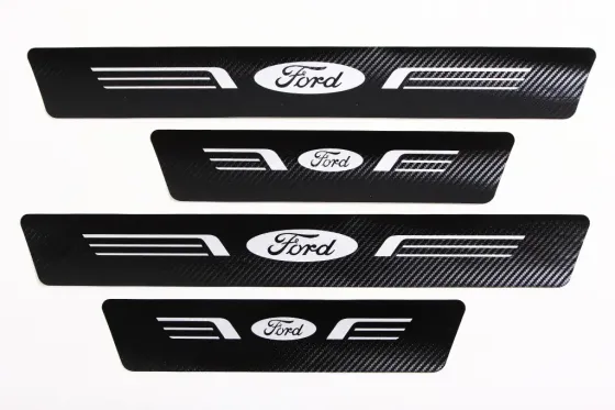 Наклейка на пороги Ford черный карбон Автограф (4 шт.) Винница
