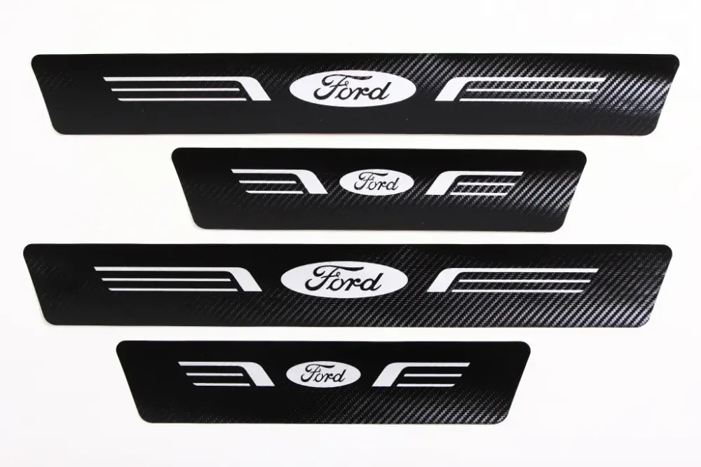 Наклейка на пороги Ford черный карбон Автограф (4 шт.) Винница - изображение 1