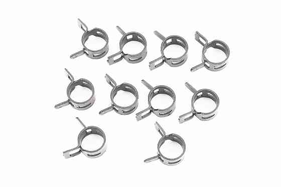 Хомут пружинний 10мм чорний, к-кт 10шт Київ