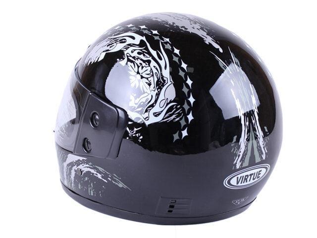 Шлем мотоциклетный интеграл MD-А105 (черно-серый глянцевый, size L) Мукачево - изображение 2