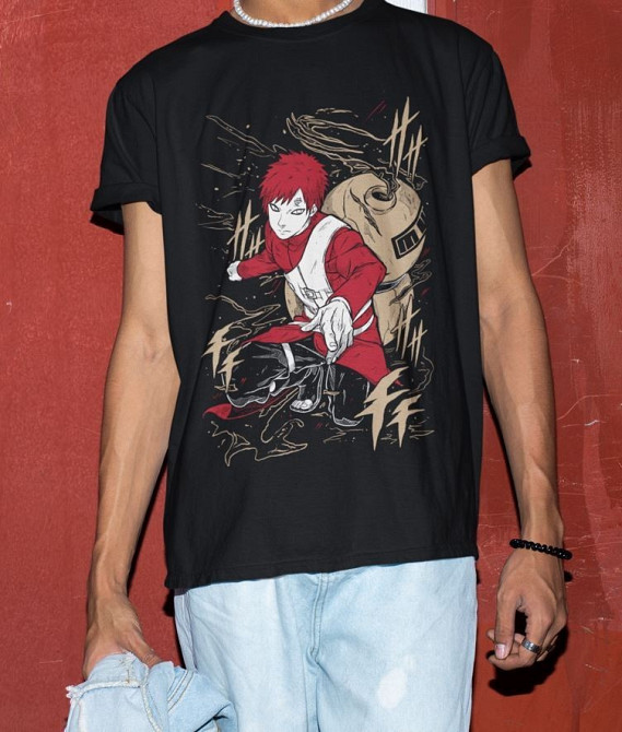 Футболка аниме Наруто оверсайз (S/M/L) Черний AnimeJ0809 Днепр - изображение 3