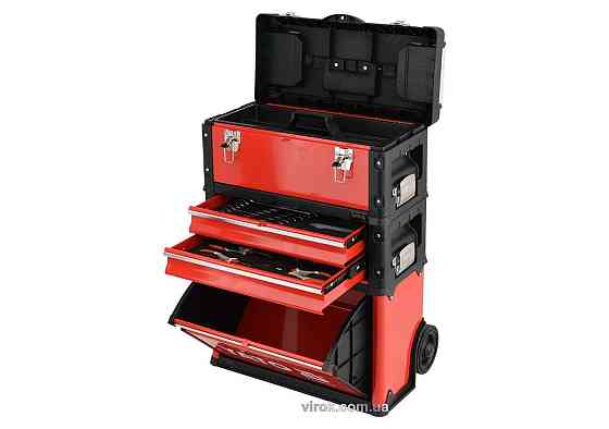 Валіза-візок з інструментами YATO 3 секції, на 2-х колесах з висувною ручкою, 78 шт. [1] Одеса