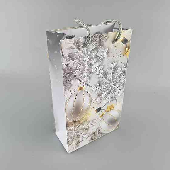 Пакеты новогодние ,бумажные ,подарочные , Малый 11/18/5 -007 (12 шт) Харьков