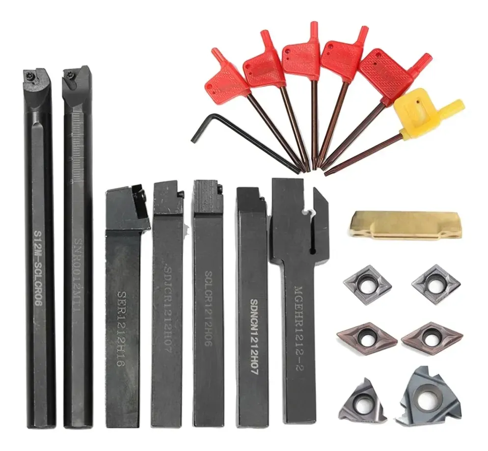 Набор токарных державок с пластинами и ключами, 7 шт Киев - изображение 3