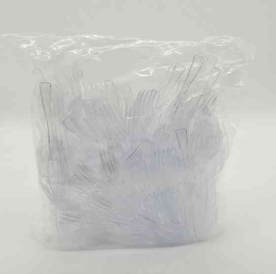 Вилка одноразова пластикова для фруктів Юніта Прозора (250 шт) Харків