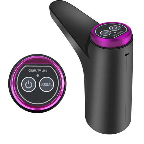 Автоматична помпа для води з LED-підсвіткою, чорна Київ - фото 1