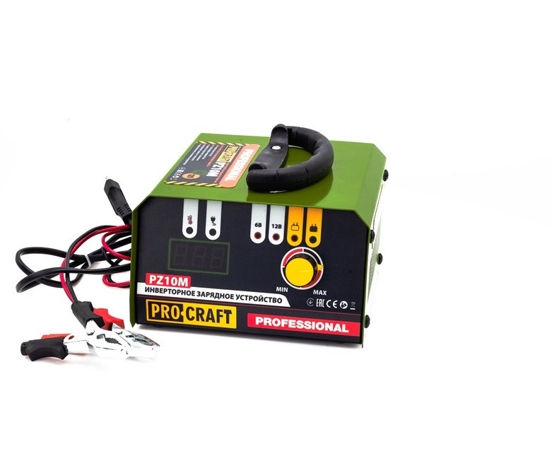 Інверторний зарядний пристрій Procraft PZ10M (6/12 В) — надійний зарядний пристрій з гарантією 36 міс Львів - фото 1