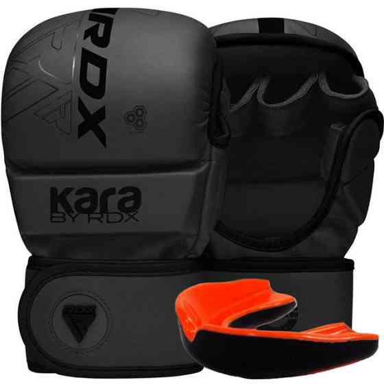 Рукавиці для ММА (Греплінгові рукавички) RDX F6 KARA Matte Black L/XL Кам'янське