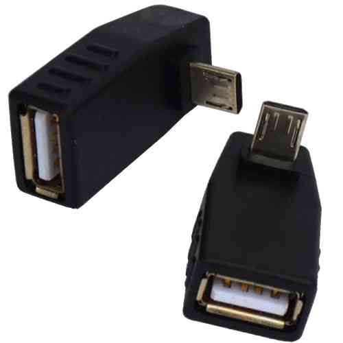 Перехідник , гніздо USB A - шт. micro USB, кутовий Полтава