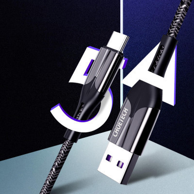 Дата кабель USB 2.0 AM to Type-C 1.2m 5A Choetech (AC0013-BK) Вінниця - фото 2