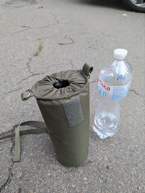 Тактична сумка підсумок чохол тримач для пляшки термосу 1.5 л з системою MOLLE Днепр - изображение 7