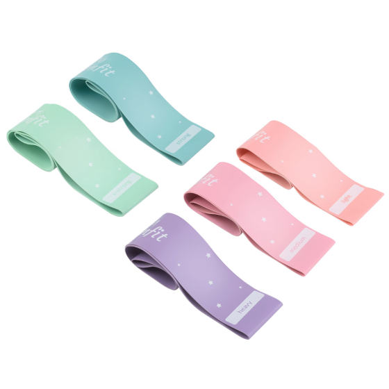 Набір резинок для фітнесу Queenfit 0,5-30кг Q-66109 Киев