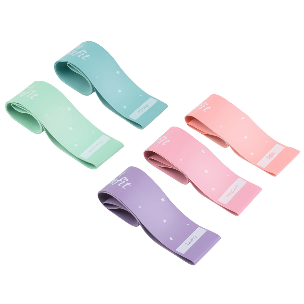 Набір резинок для фітнесу Queenfit 0,5-30кг Q-66109 Киев - изображение 3