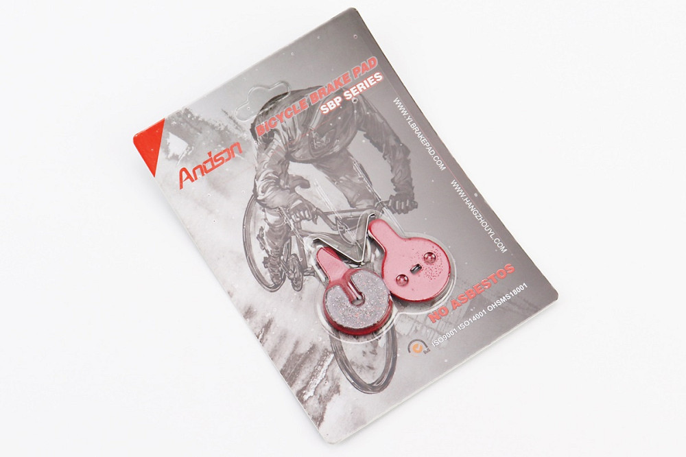 Гальмівні колодки Disk-brake (Kugoo G2 Pro, Bolids Boli-BB8, YINXING), червоні YL-1057 Київ - фото 1