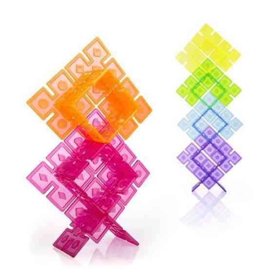 Конструктор Guidecraft Interlox Squares Квадрати, 96 деталей (G16835) Харків