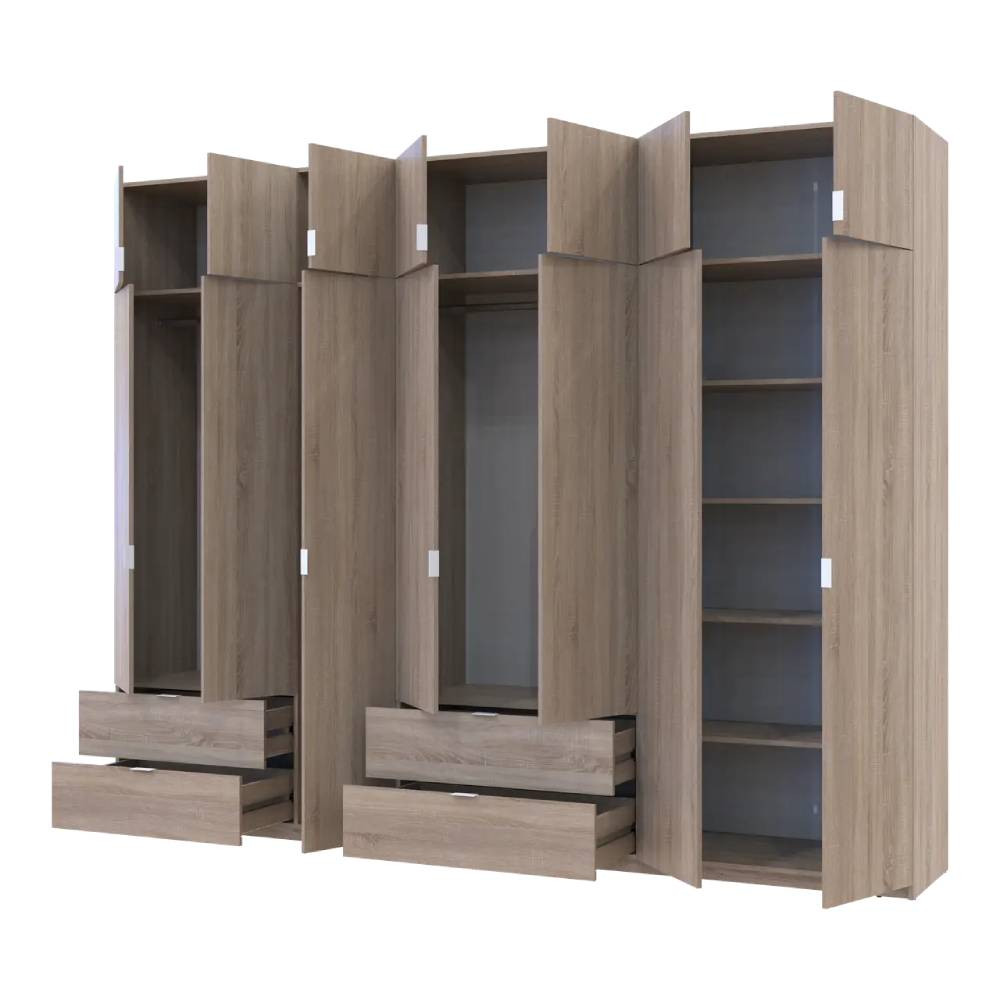 Шафа для одягу Doros Лукас Дуб сонома 3+4 ДСП 300х50х240 DRS-011708 (42005131) Дніпро - фото 2