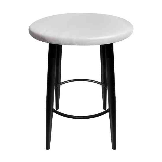 Стілець табурет м'який MollyDesign Fly 2300 чорні ніжки Білий Київ