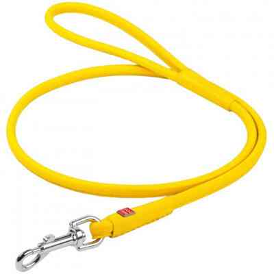 Повідок для собак WAUDOG Glamour круглий S-M Д 10 мм Д 122 см жовтий (33788) Вінниця