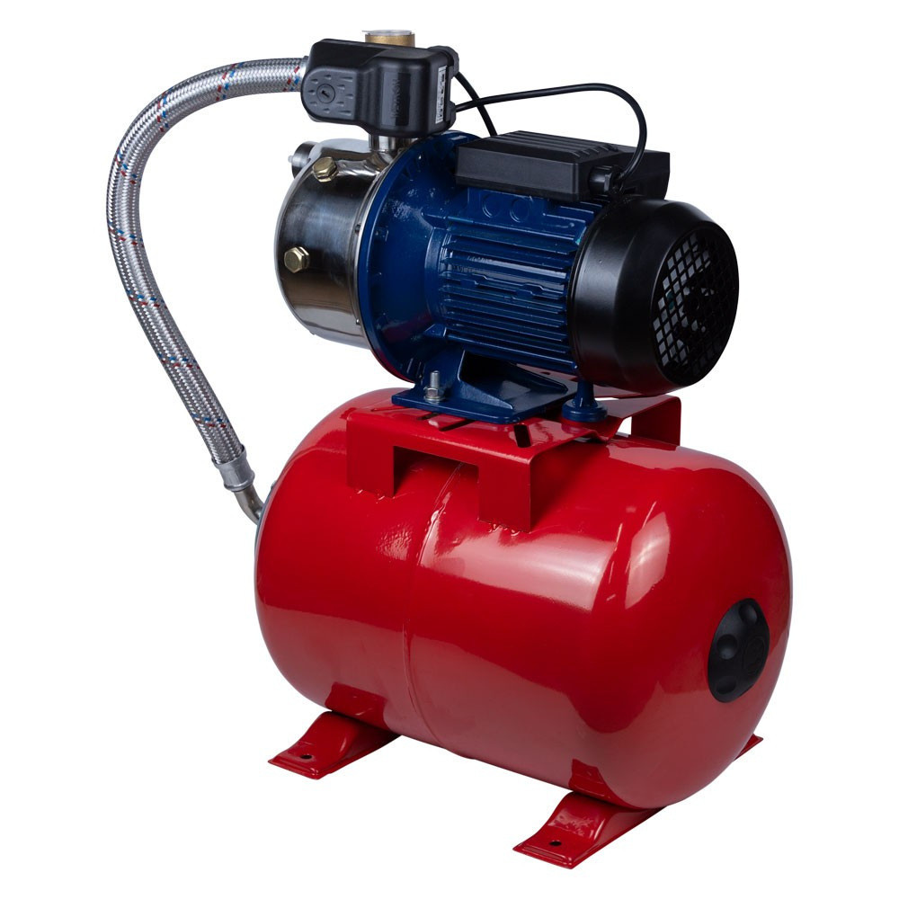 Станція 0.75кВт Hmax 42м Qmax 50л/хв (самовсмоктуючий насос нерж) 24л Україна WETRON JETS80А5 (775052/24) Рівне - фото 5