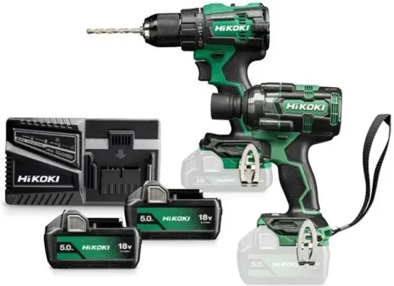 ZESTAW 18V HiKOKI (dawniej Hitachi) KC18DE WKZ BRUSHLESS - 2 Акумулятори 18V/5.0Ah + Валіза HSC Київ