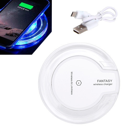 Біле бездротове зарядне з підсвіткою Київ - фото 14