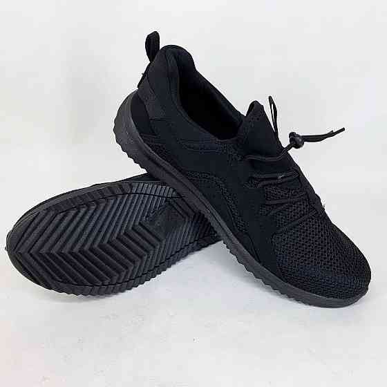 Спортивне взуття для спекотного літа, Спортивні кросівки чоловічі літні, Чорні чоловічі кросівки літні TF-10 Львів