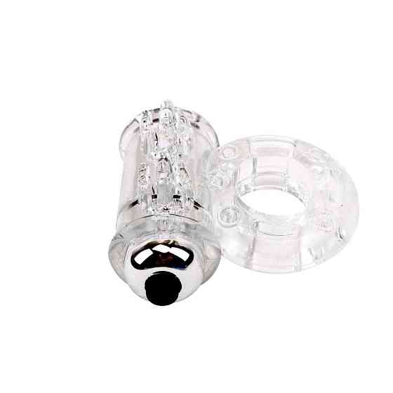 Эрекционное виброкольцо Chisa Get Lock Vibrating Bull Ring, прозрачное Sex Aura Киев