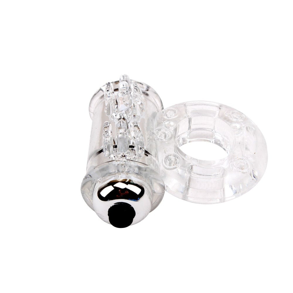 Эрекционное виброкольцо Chisa Get Lock Vibrating Bull Ring, прозрачное Sex Aura Киев - изображение 5