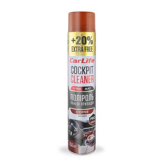 Полироль для панели приборов CarLife Cockpit Cleaner Extra Mat Кофе, 750мл Львов