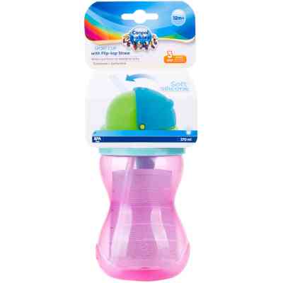 Поильник-непроливайка Canpol babies 370 мл Розовый (56/113_pin) Винница