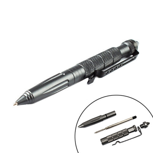 Багатофункціональна ручка Multi-Tool з авіаційного алюмінію з загостреним кінцем і склобоєм Київ - фото 2