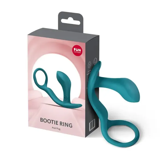 Анальна пробка з ерекційним кільцем Fun Factory BOOTIE RING Bottle Green Львів