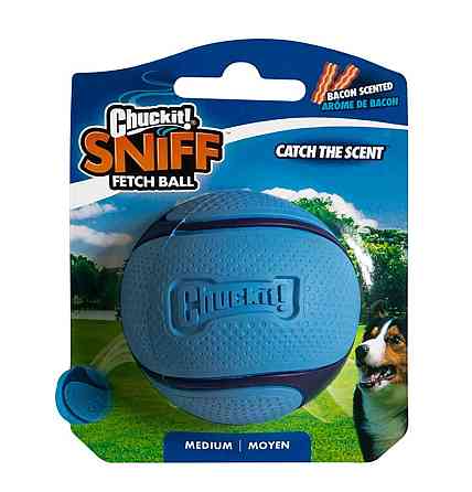Мячик для собак Chuckit! Sniff Fetch Ball игрушка с ароматом бекона, размер М (6.4 см) Винница