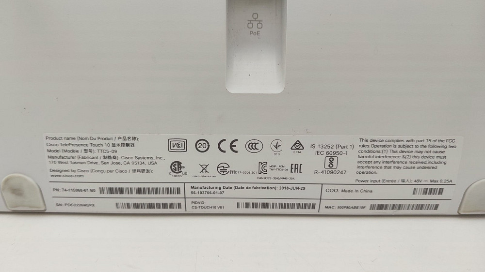 Сенсорна панель керування 10" Cisco TTC5-09 (Б клас) Луцьк - фото 3