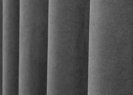 Шторна тканина мікровелюр Petek колір сірий 1485ш Київ