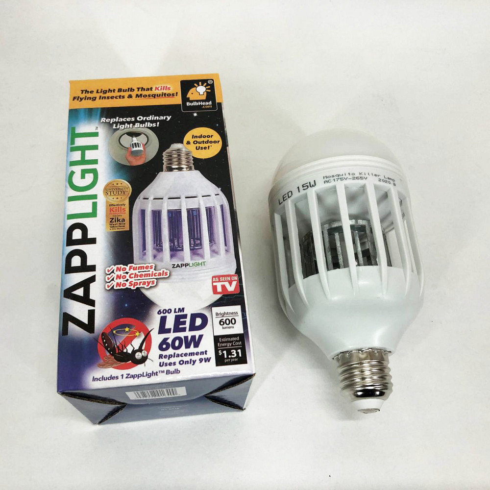 Світлодіодна лампа для комах Zapp Light, електрична пастка для комах, протимоскітна лампа від комарів TI-28 Львів - фото 4