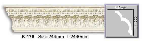 Карниз с орнаментом полиуретановый Harmony K 176 Днепр