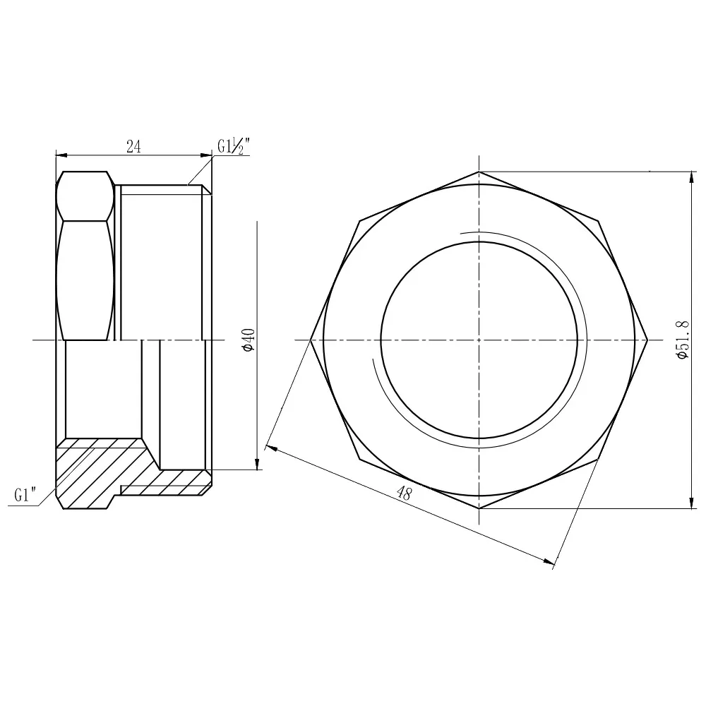 Футорка Thermo Alliance Forte 1" 1/2х1" НВ SF3744025 Київ - фото 7