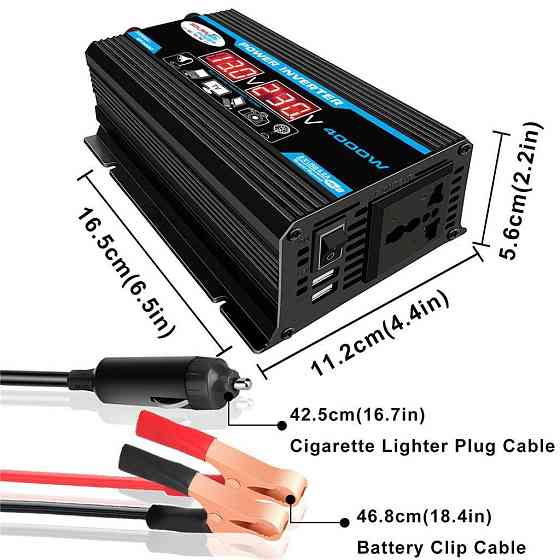 Перетворювач напруги AC-DC M14-2 (104-2) 600 W 220 В 2хUSB Вінниця